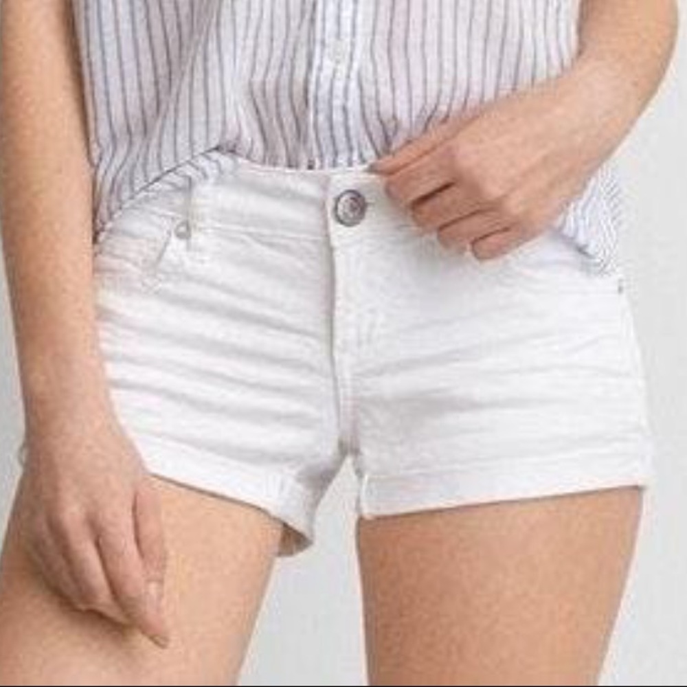 American Eagle Outfitters White Denim Shorts